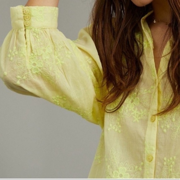 Embroidered Button Down NWT - Picture 3 of 7